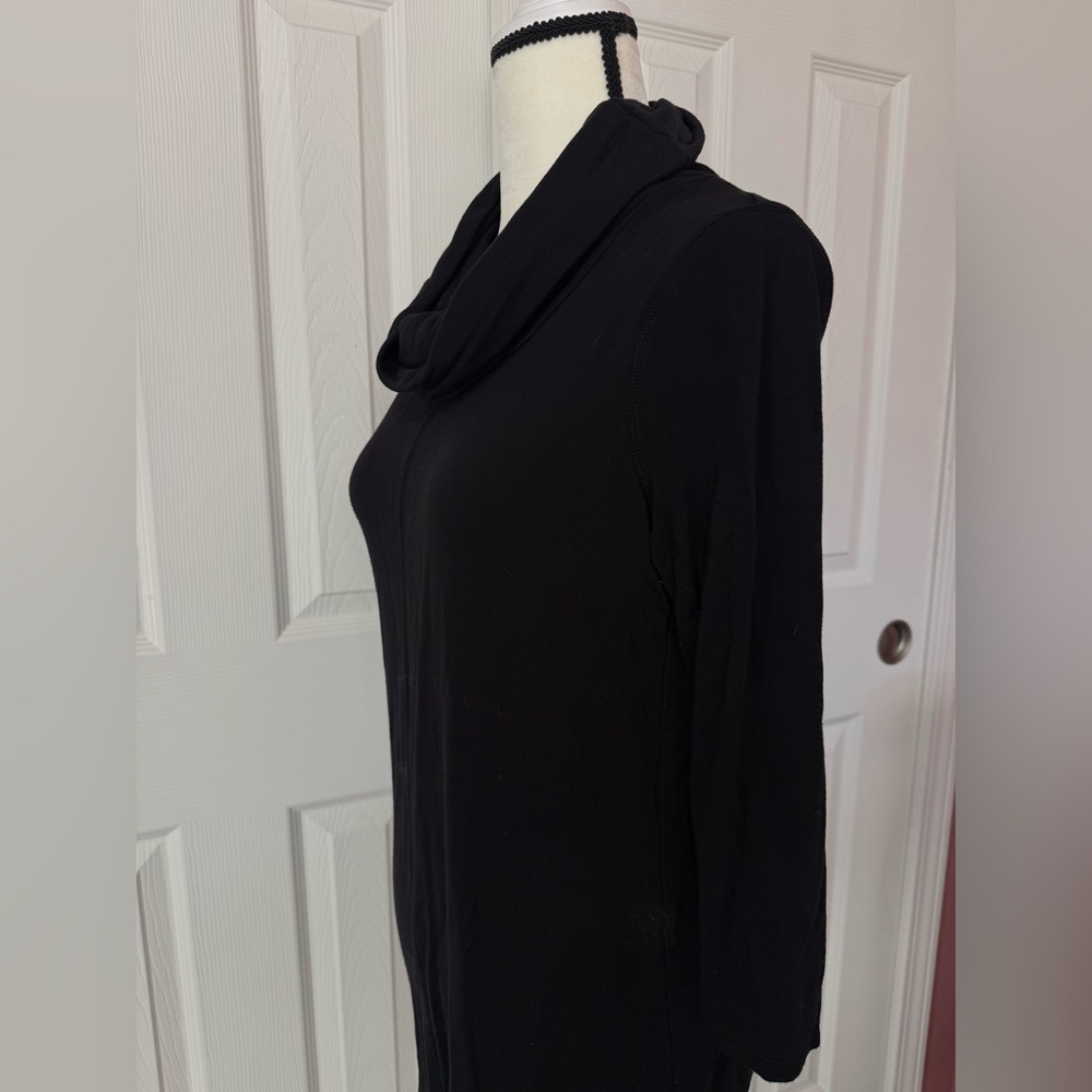 Loft Lounge Black Soft Cowl Neck Dress Size XS #2089 - Picture 3 of 6